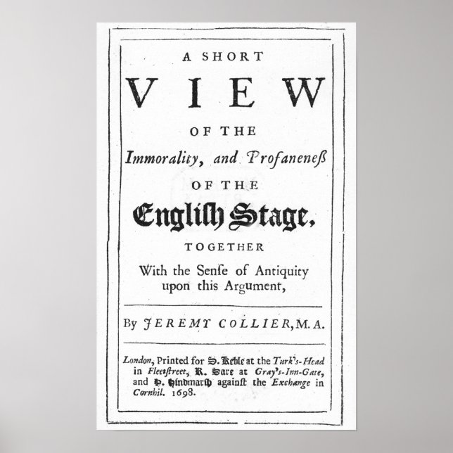 Póster Página de títulos rodeada por una serie cronológic (Frente)