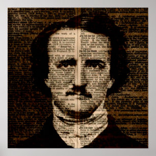 Póster Página del diccionario Edgar Allan Poe