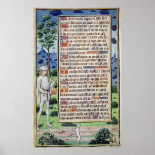 Póster Página del texto con un detalle de la frontera de