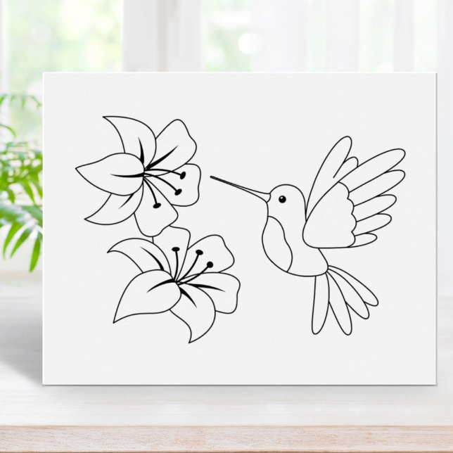 Póster Página Hummingbird and Flowers Coloring (Subido por el creador)