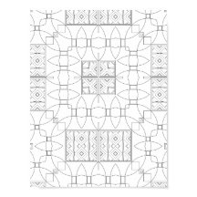 Página para colorear patrón de azulejos ornamental