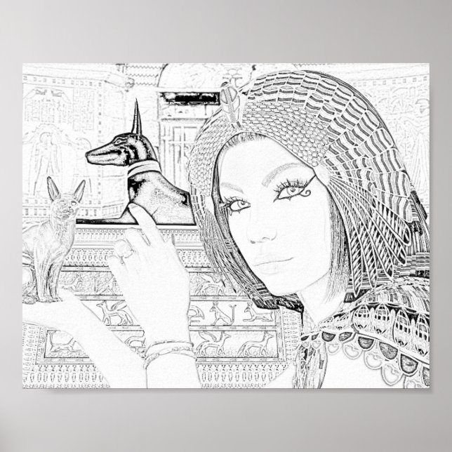 Póster Página Reina con color Mascota (Frente)