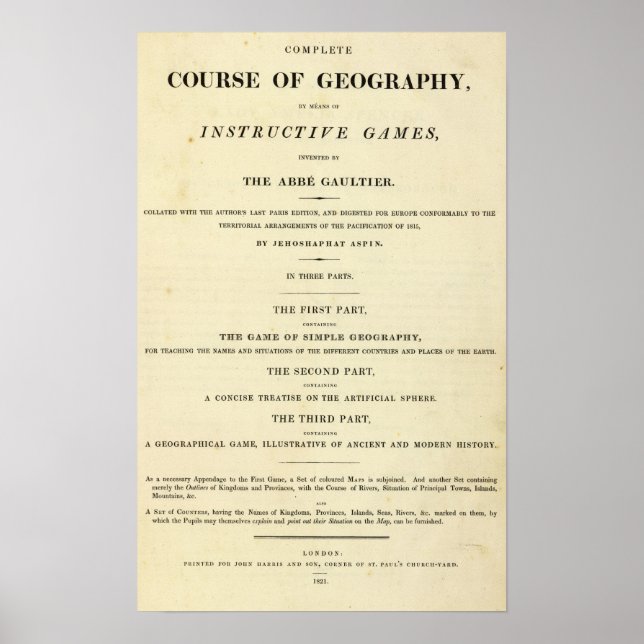 Póster Página Título Curso completo de geografía (Frente)