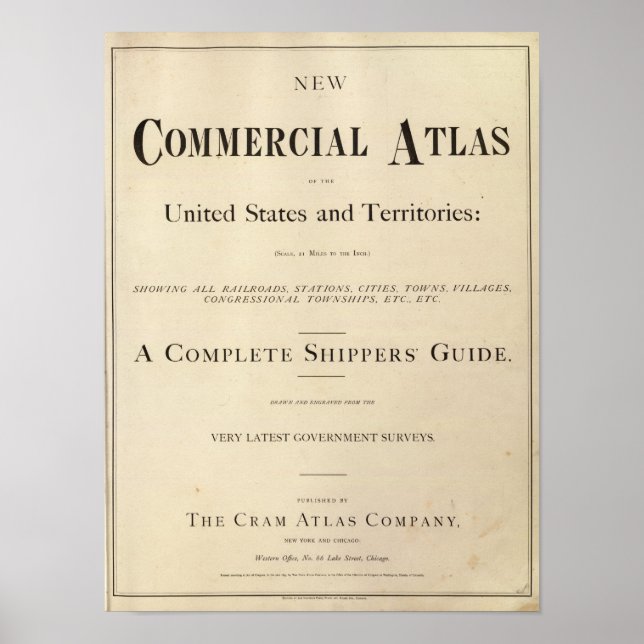Póster Página Título Nuevo atlas comercial (Frente)
