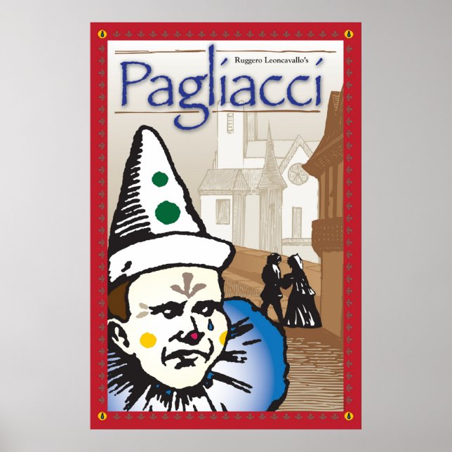 Póster Pagliacci, Ópera (Frente)