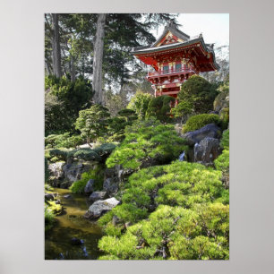 Póster Pagoda japonesa Tea Garden - San Francisco