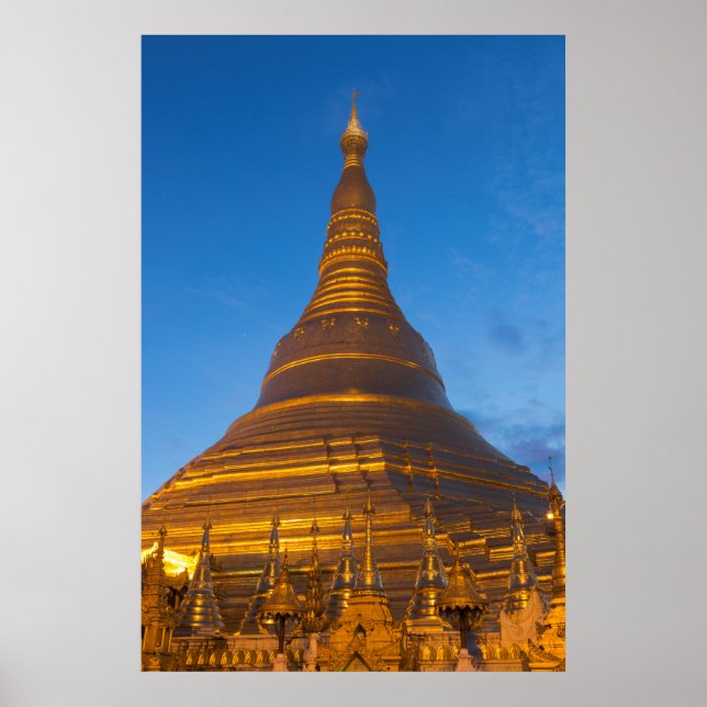 Póster Pagoda Stupa Dorada (Frente)