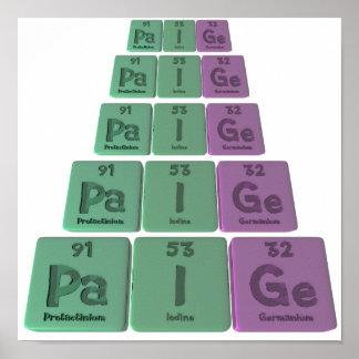 Póster Paige como Protactinium Iodine Germanium
