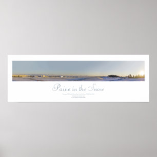 Póster Paine in the Snow Print