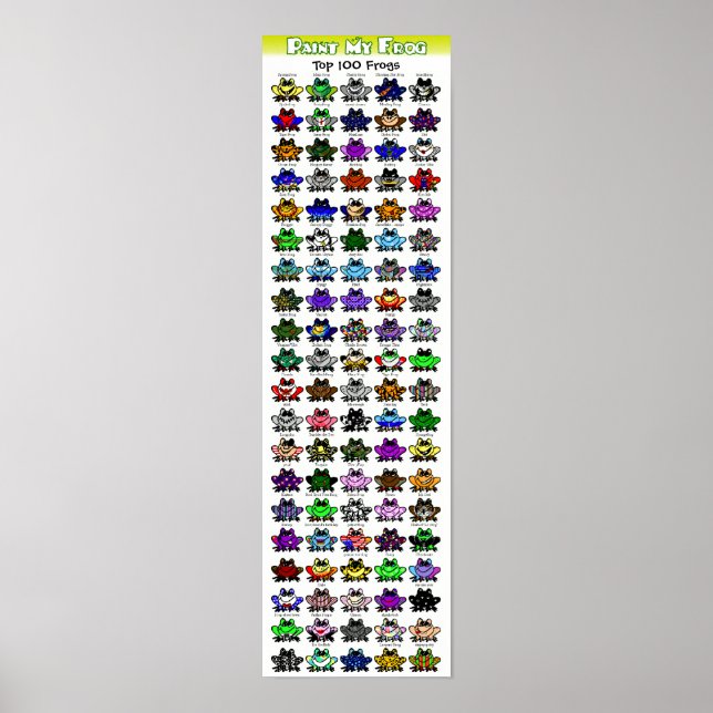 Póster Paint My Frog Poster (Frente)