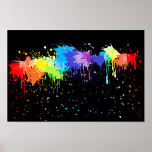Póster Paint Splash Poster