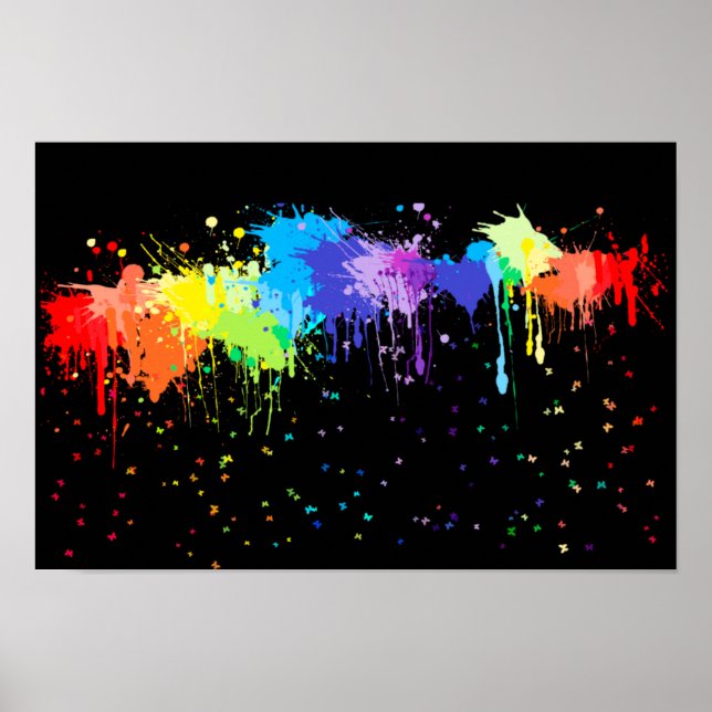 Póster Paint Splash Poster (Frente)