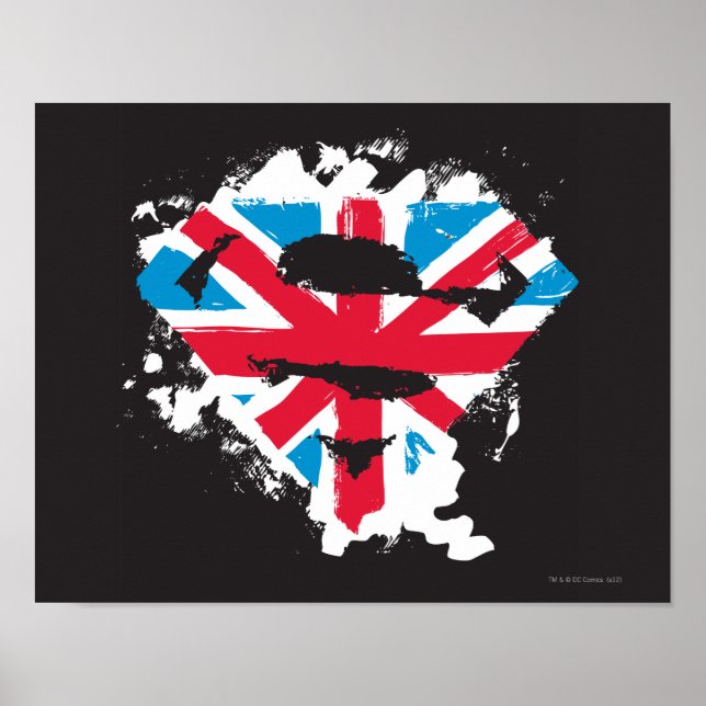 Póster Paint Strokes British S-Shield (Frente)