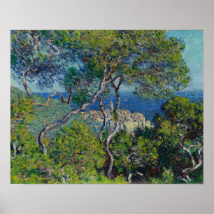 Póster Paintaje paisajístico de Monet Bordighera Italia