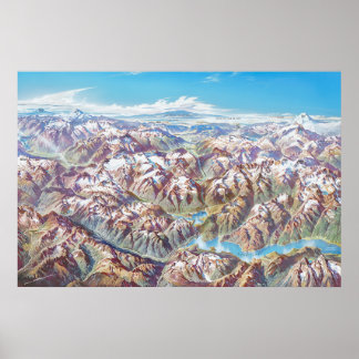 Póster Paintaje paisajístico del Parque Nacional de Casca