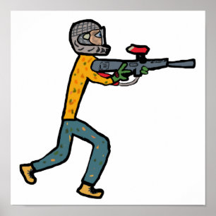 Póster Paintball