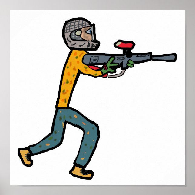 Póster Paintball (Frente)