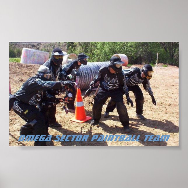 Póster Paintball: Sector Omega del equipo (Frente)