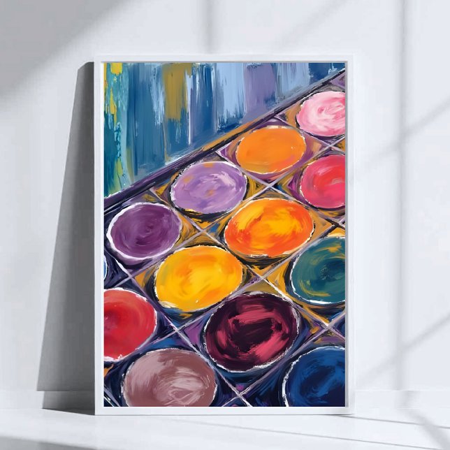 Póster Painter’s Palette | Watercolor Artist Painting (Subido por el creador)