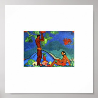 Póster Painting by Arman Manookian circa 1920's. Hawaii