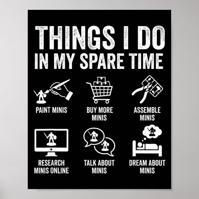 Póster Painting Miniatures Tabletop Wargame Board Games E (Frente)