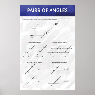 Póster Pairs of Angles