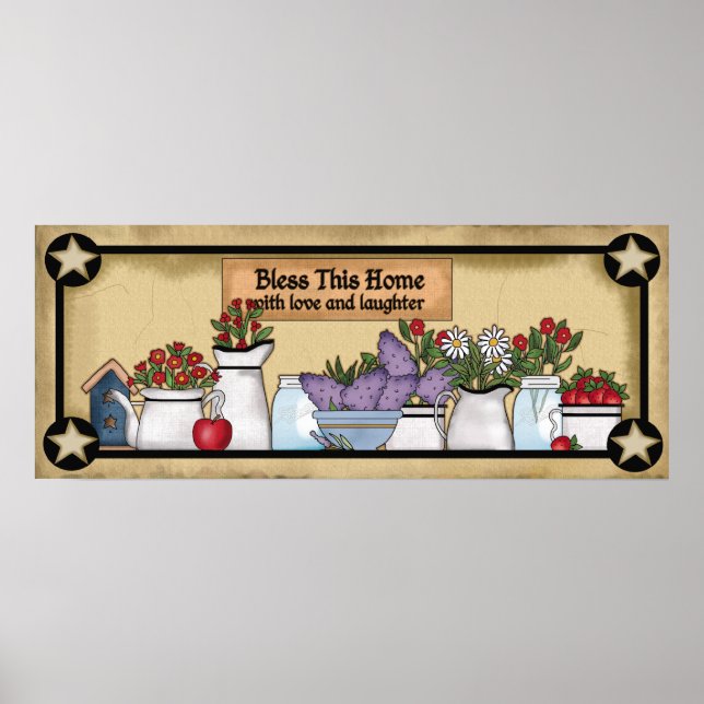 Póster País bendiga a este poster de la casa (Frente)