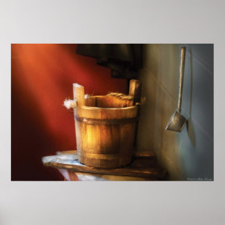Póster País - Cubeta de agua y cucharón