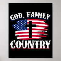 País de la familia Dios Cruz de la Bandera America