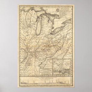 Póster País drenado por la Sección Oriental de Misisipi