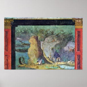 Póster Paisaje a la odisea de Römischer Meister Um 1