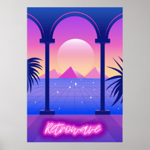 Póster Paisaje abstracto