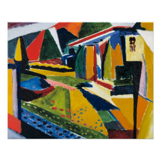 Póster Paisaje Abstracto (1915–1916) - Henry Lyman Sayen
