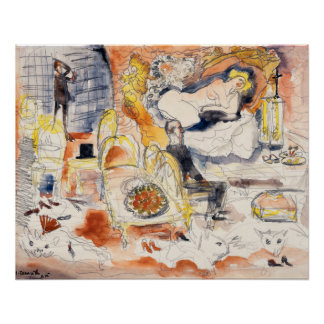 Póster Paisaje Abstracto (1915–1916) - Henry Lyman Sayen