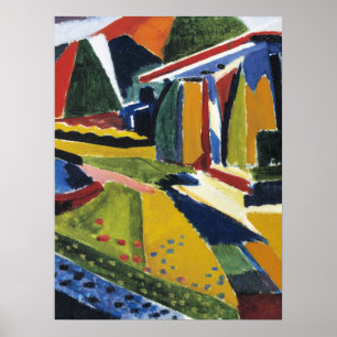 Póster Paisaje abstracto, de Henry Lyman Sayen,
