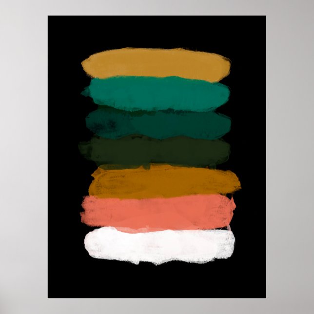 Póster Paisaje abstracto. Fondo artístico versátil. A (Frente)