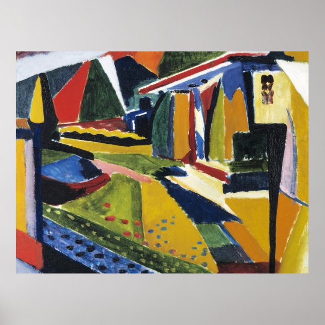 Póster Paisaje abstracto, por Henry Lyman Sayen, (Frente)