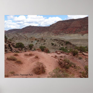 Póster Paisaje accidentado en el Parque Nacional de Arche