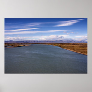 Póster Paisaje accidentado junto a los Andes Patagónicos