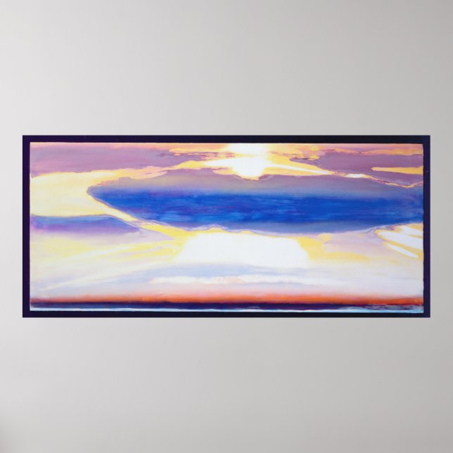 Póster Paisaje aéreo (Frente)