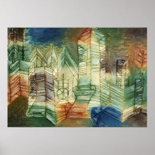 Póster Paisaje alemán de Paul Klee