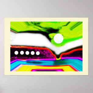 Póster Paisaje alienígena