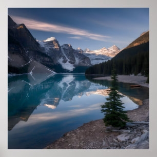 Póster Paisaje alpino de Serene Sunrise