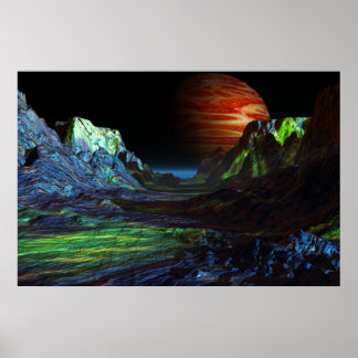 Póster paisaje antes de jupiter