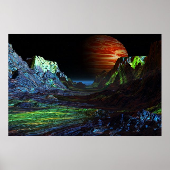 Póster paisaje antes de jupiter (Frente)