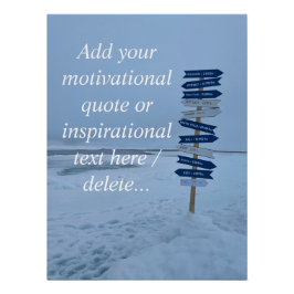 Póster Paisaje ártico, Polo Norte 90°Latitude, Personaliz