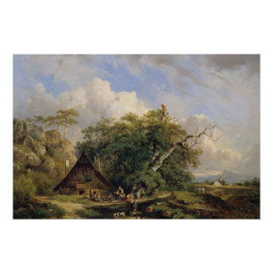Póster Paisaje cerca de Gutenstein – Dominik Schufried