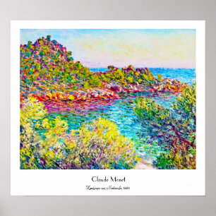 Póster Paisaje cerca de Monte Carlo, Claude Monet 1883