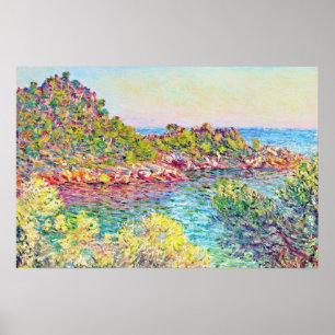 Póster Paisaje cerca de Monte Carlo (por Claude Monet)