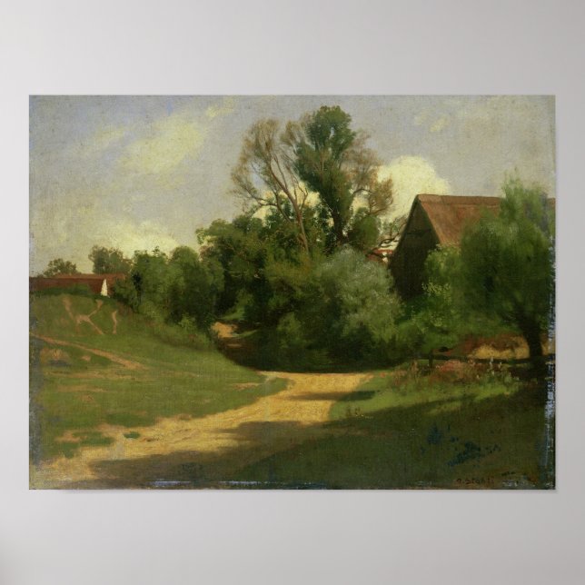 Póster Paisaje cerca de Oberaudorf (Frente)